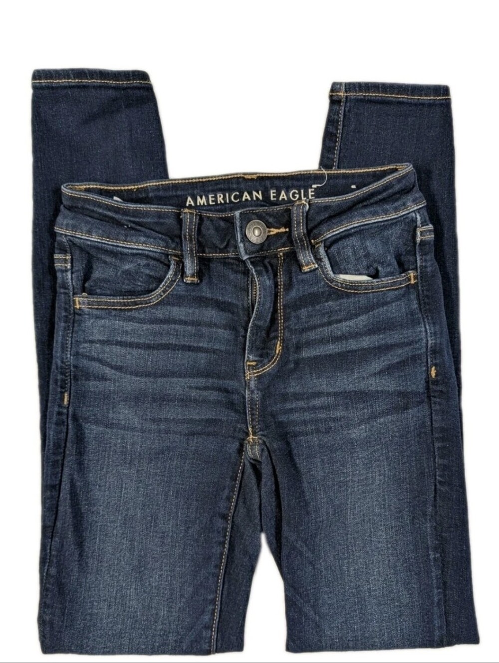 American Eagle Womens 00 Regular Jegging Next Level Stretch Dark Wash Jeans